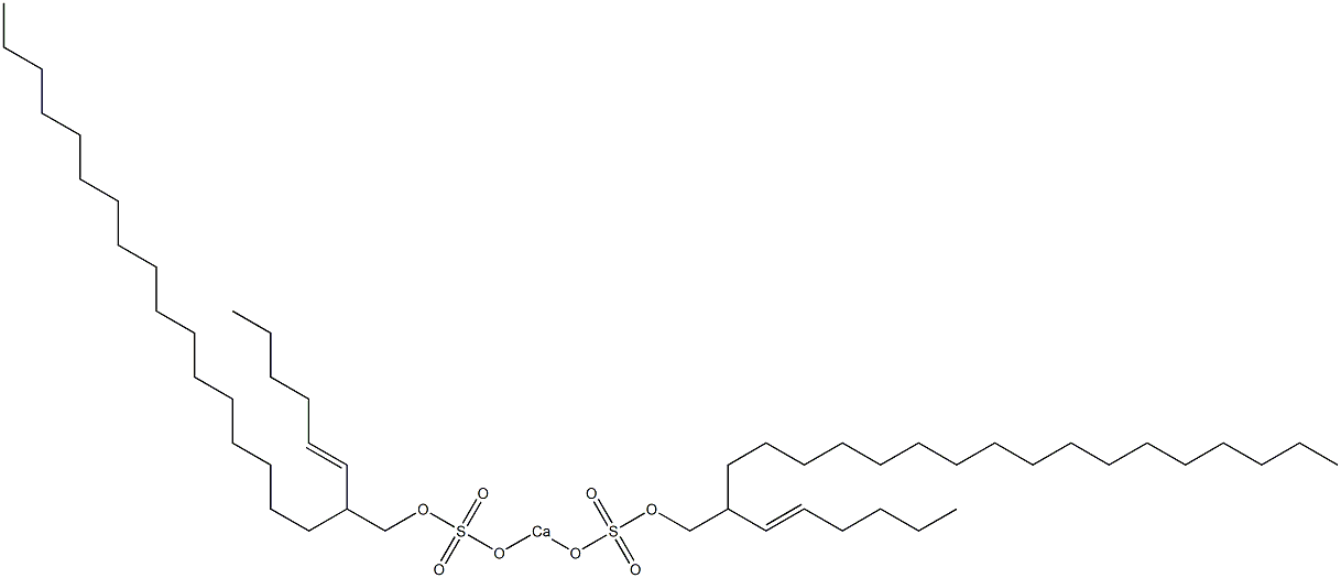 Bis[2-(1-hexenyl)nonadecyloxysulfonyloxy]calcium,,结构式