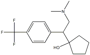 1-[1-(4-Trifluoromethylphenyl)-2-dimethylaminoethyl]cyclopentanol 结构式