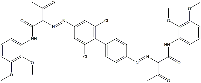  4,4'-Bis[[1-(2,3-dimethoxyphenylamino)-1,3-dioxobutan-2-yl]azo]-2,6-dichloro-1,1'-biphenyl