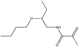 N-(2-Butoxybutyl)methacrylamide Structure