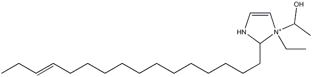 1-Ethyl-2-(13-hexadecenyl)-1-(1-hydroxyethyl)-4-imidazoline-1-ium Structure