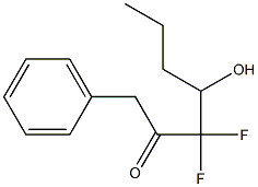 3,3-Difluoro-4-hydroxy-1-phenyl-2-heptanone Structure