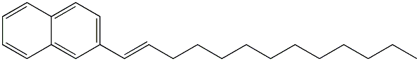 2-(1-Tridecenyl)naphthalene Structure