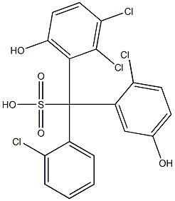 (2-Chlorophenyl)(2-chloro-5-hydroxyphenyl)(2,3-dichloro-6-hydroxyphenyl)methanesulfonic acid