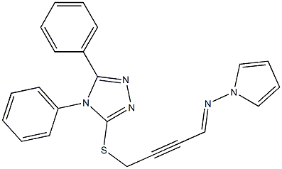4,5-Diphenyl-3-[[4-pyrrolizino-2-butynyl]thio]-4H-1,2,4-triazole|