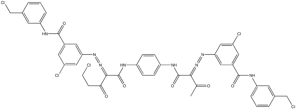 3,3'-[2-(Chloromethyl)-1,4-phenylenebis[iminocarbonyl(acetylmethylene)azo]]bis[N-[3-(chloromethyl)phenyl]-5-chlorobenzamide]|