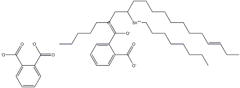 Bis[phthalic acid 1-(9-dodecenyl)]dioctyltin(IV) salt,,结构式