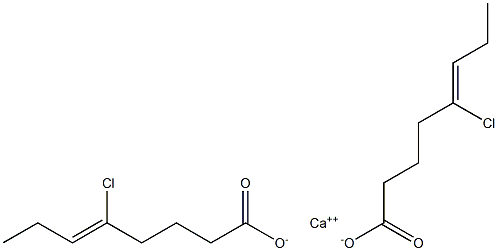 ビス(5-クロロ-5-オクテン酸)カルシウム 化学構造式