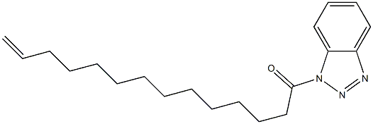 1-(13-Tetradecenoyl)-1H-benzotriazole Struktur