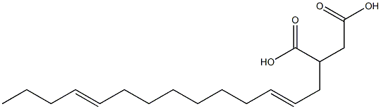 (2,10-Tetradecadienyl)succinic acid 结构式