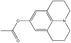 2,3,6,7-Tetrahydro-1H,5H-benzo[ij]quinolizin-9-ol acetate Struktur