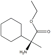 [S,(+)]-2-Cyclohexyl-2-aminopropionic acid ethyl ester Structure