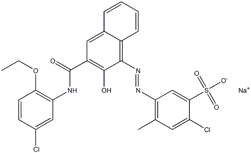  2-Chloro-4-methyl-5-[[3-[[(3-chloro-6-ethoxyphenyl)amino]carbonyl]-2-hydroxy-1-naphtyl]azo]benzenesulfonic acid sodium salt