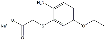 (2-Amino-5-ethoxyphenylthio)acetic acid sodium salt 结构式