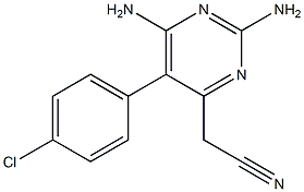 2,6-Diamino-5-(4-chlorophenyl)pyrimidine-4-acetonitrile
