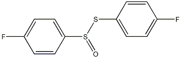 4-Fluorobenzenethiosulfinic acid S-(4-fluorophenyl) ester Structure