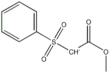 (Methoxycarbonyl)(phenylsulfonyl)methanide Structure