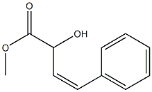 (Z)-2-ヒドロキシ-4-フェニル-3-ブテン酸メチル 化学構造式