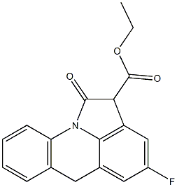 4-Fluoro-1,2-dihydro-1-oxo-6H-pyrrolo[3,2,1-de]acridine-2-carboxylic acid ethyl ester