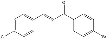 (E)-4'-Bromo-4-chlorochalcone 结构式