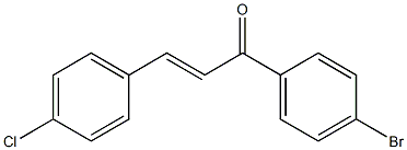 (E)-4'-Bromo-4-chlorochalcone Struktur