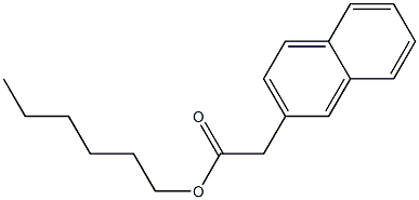 Naphthalene-2-acetic acid hexyl ester Structure