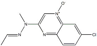 6-Chloro-2-[2-ethylidene-1-methylhydrazino]quinoxaline 4-oxide|