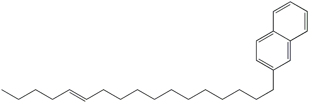 2-(12-ヘプタデセニル)ナフタレン 化学構造式