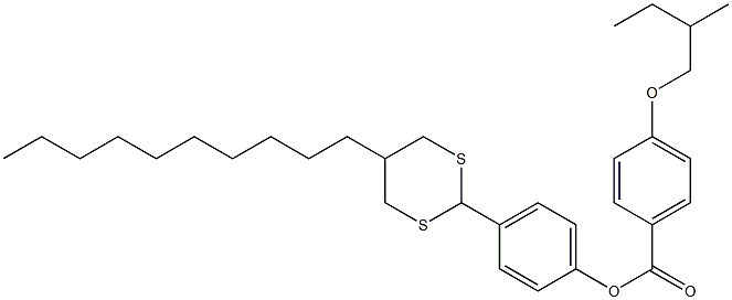 4-(2-Methylbutoxy)benzoic acid 4-(5-decyl-1,3-dithian-2-yl)phenyl ester