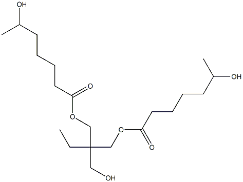 Bis(6-hydroxyheptanoic acid)2-ethyl-2-(hydroxymethyl)-1,3-propanediyl ester,,结构式