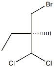 [R,(+)]-2-(Bromomethyl)-1,1-dichloro-2-methylbutane 结构式