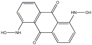 1,5-ビス(ヒドロキシアミノ)アントラキノン 化学構造式