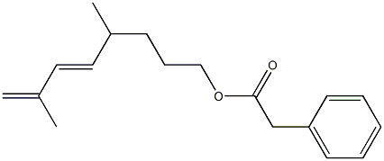 Phenylacetic acid 4,7-dimethyl-5,7-octadienyl ester