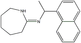 Hexahydro-2-[1-(1-naphtyl)ethylimino]-1H-azepine,,结构式