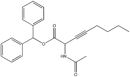 2-Acetylamino-3-octynoic acid diphenylmethyl ester|