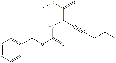 2-Benzyloxycarbonylamino-3-heptynoic acid methyl ester,,结构式