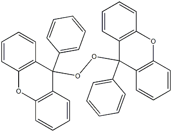 Bis[9-(phenyl)-9H-xanthen-9-yl] peroxide,,结构式
