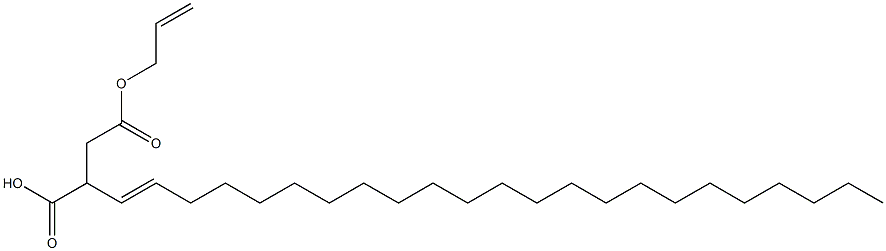 2-(1-Tricosenyl)succinic acid 1-hydrogen 4-allyl ester Struktur