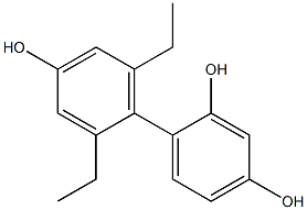 2',6'-Diethyl-1,1'-biphenyl-2,4,4'-triol