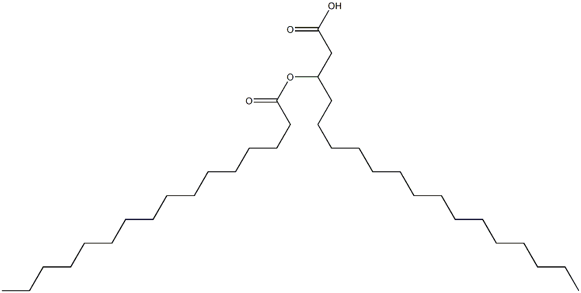 3-Palmitoyloxyoctadecanoic acid,,结构式