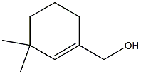 1-ヒドロキシメチル-3,3-ジメチル-1-シクロヘキセン 化学構造式