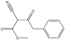 2-Cyano-3-oxo-4-phenylbutyric acid methyl ester 结构式