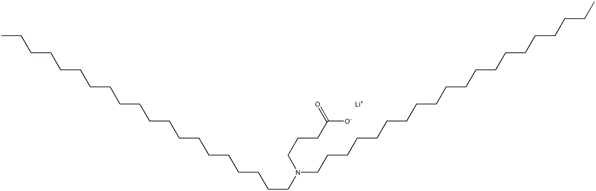 4-(Diicosylamino)butyric acid lithium salt 结构式