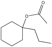 Acetic acid 1-propylcyclohexyl ester,,结构式