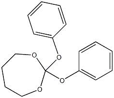 テトラヒドロ-2,2-ジフェノキシ-1,3-ジオキセピン 化学構造式