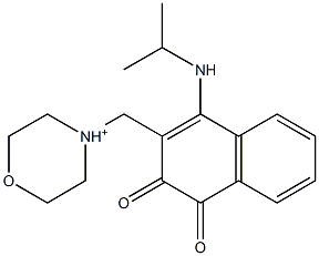 4-[[(4-(Isopropylamino)-1,2-dihydro-1,2-dioxonaphthalen)-3-yl]methyl]morpholinium