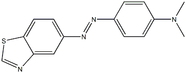 5-[(p-Dimethylaminophenyl)azo]benzothiazole,,结构式