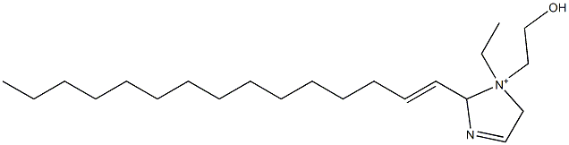 1-Ethyl-1-(2-hydroxyethyl)-2-(1-pentadecenyl)-3-imidazoline-1-ium Struktur