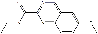 N-エチル-6-メトキシキナゾリン-2-カルボアミド 化学構造式