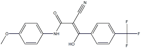 2-Cyano-3-hydroxy-3-[4-trifluoromethylphenyl]-N-[4-methoxyphenyl]acrylamide